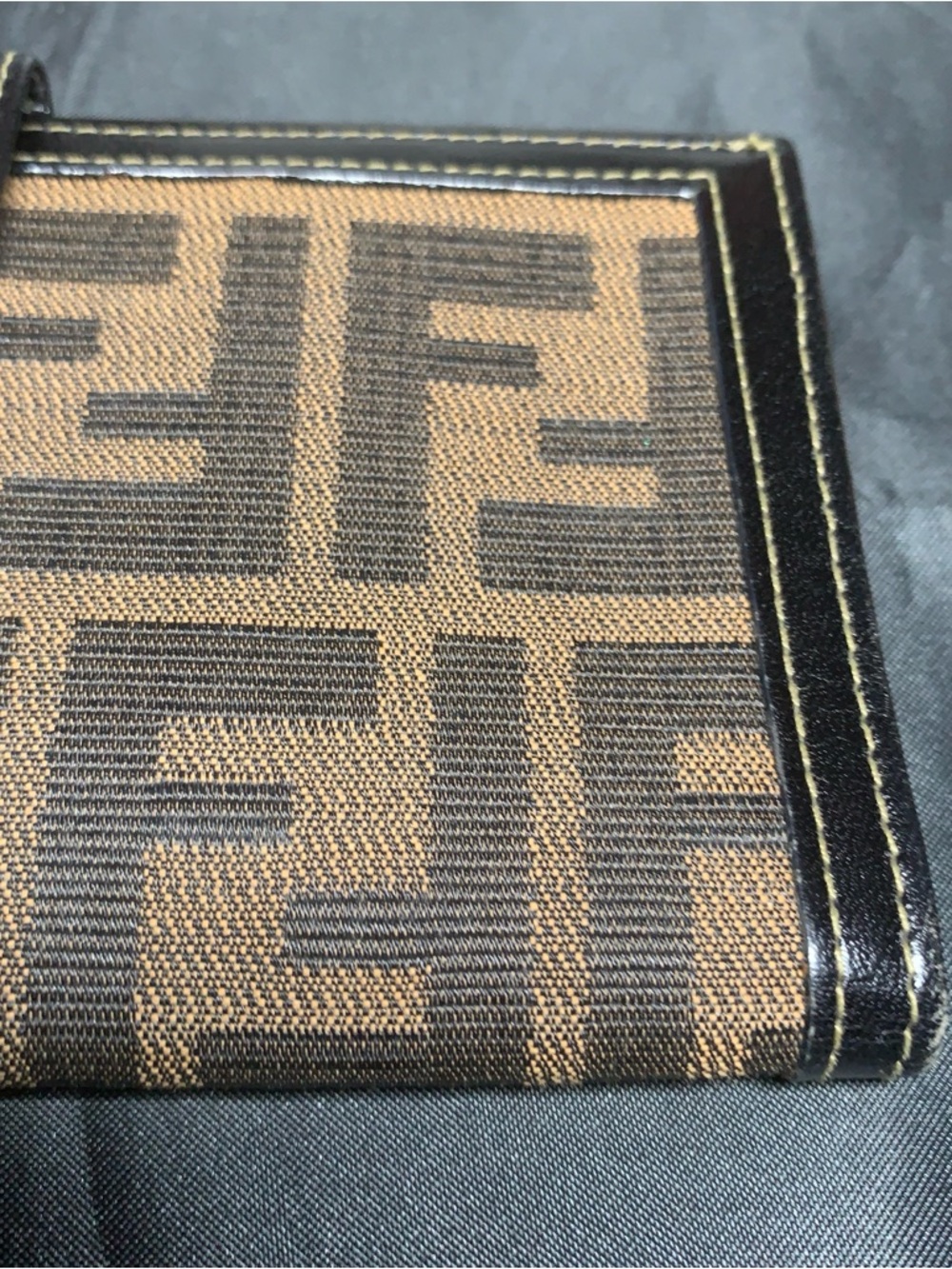 Fendi Zucca Canvas Bifold Wallet in Brown and Black - Picture 5 of 17
